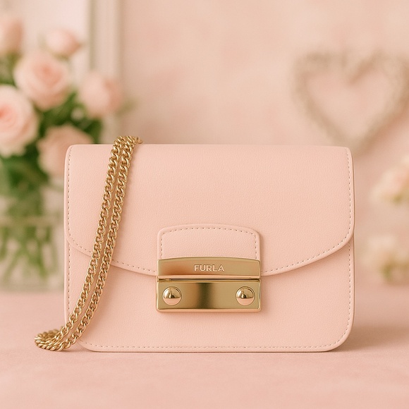 Furla Magnolia Pink Mini Julia Crossbody Bag
